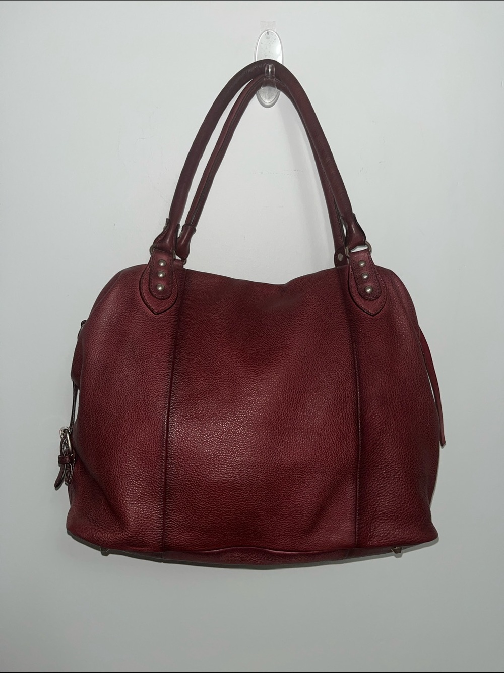 1219. FREE PEOPLE Emerson leather bag in Red Rock/Wine NWT (with discoloration) - Picture 5 of 8